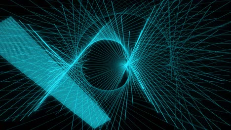 patrón de forma de punto de color azul claro animación gráficos de movimiento