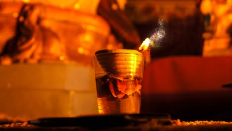 oil lamp background, oil lamp animation, diya flame animation, motion graphics, advertising, concept design