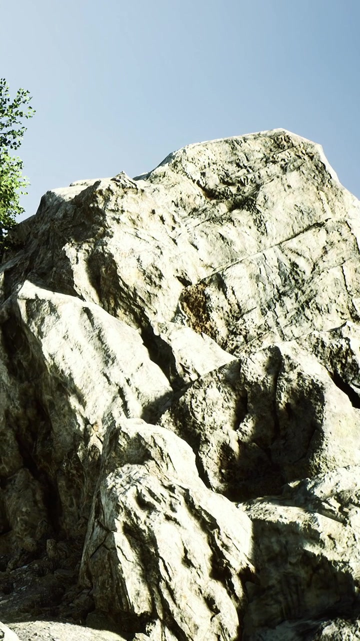 Formazioni rocciose sotto un cielo azzurro limpido in un luogo all'aperto durante il giorno