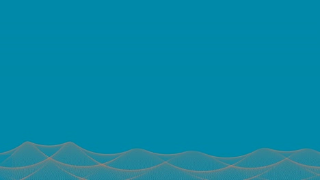 wave pattern wireframe, abstract background - seamless looping
