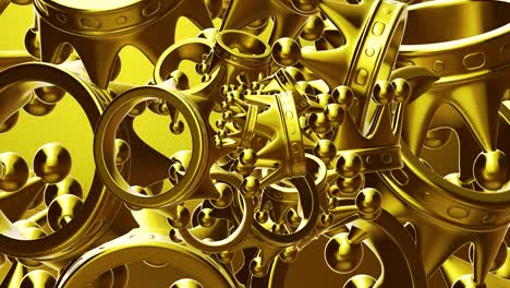 creative minimal 3d art. stylish 3d art in abstract space.trendy colors mixed. perfect background for music. 4k seamless loop video.