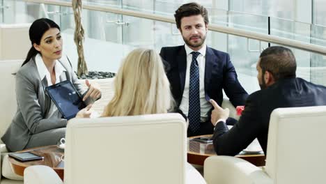 gulf region male female business team conference meeting