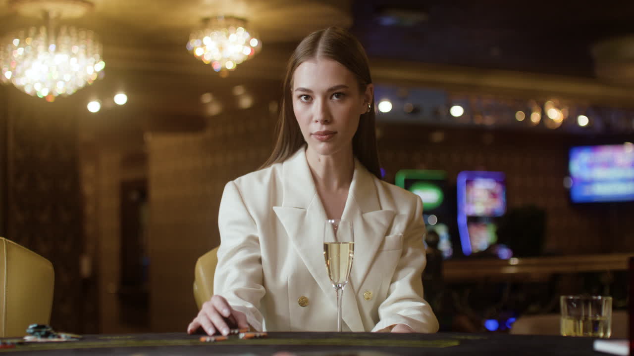 Mujer en el casino