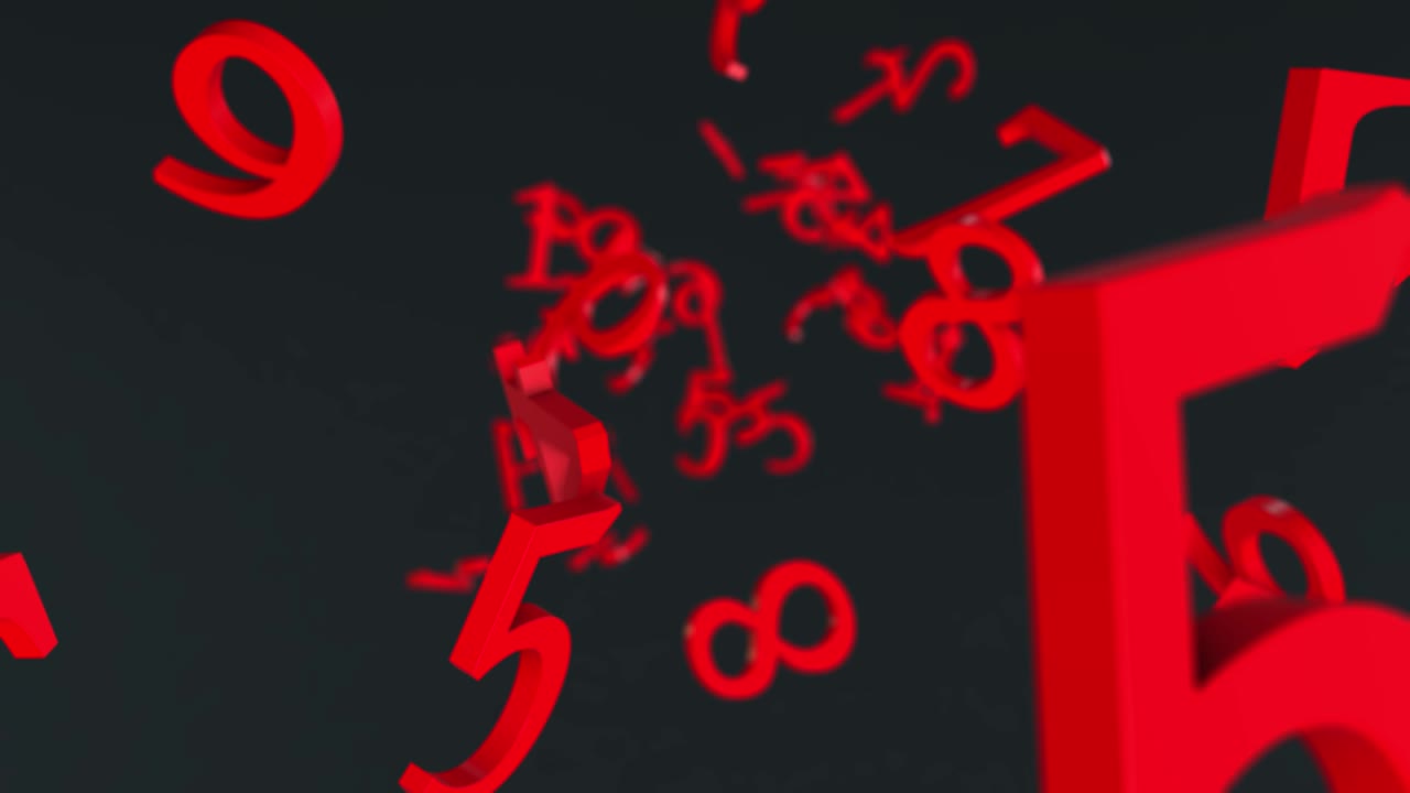 무작위 숫자 배경 4k