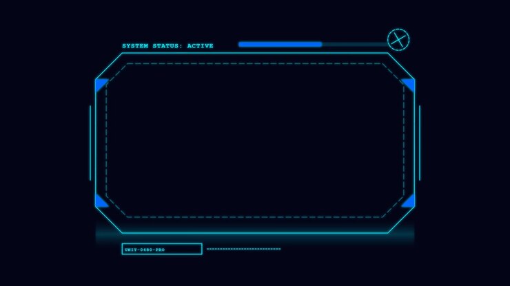Futuristic Digital HUD Interface Scanning Animation