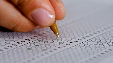 knowledge, responses, exam: marking multiple choice-test