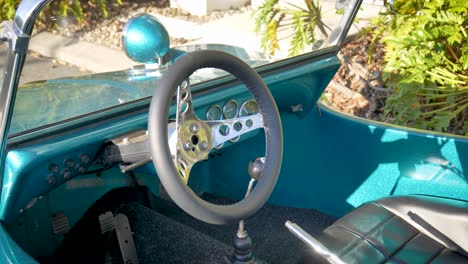 1971-Meyers-Manx-Beach-Buggy-Interior,-Coche-Clásico,-Calesa