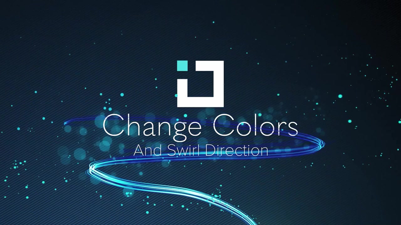 Abstract Motion Graphics Logo Reveal with Glowing Light Streaks