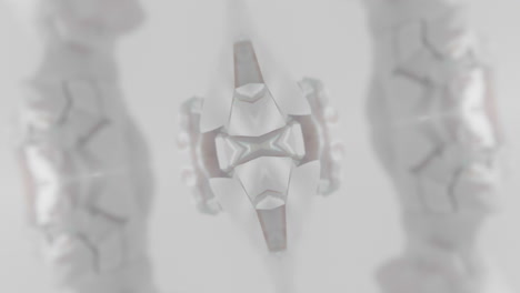destroyed android heads abstract animation