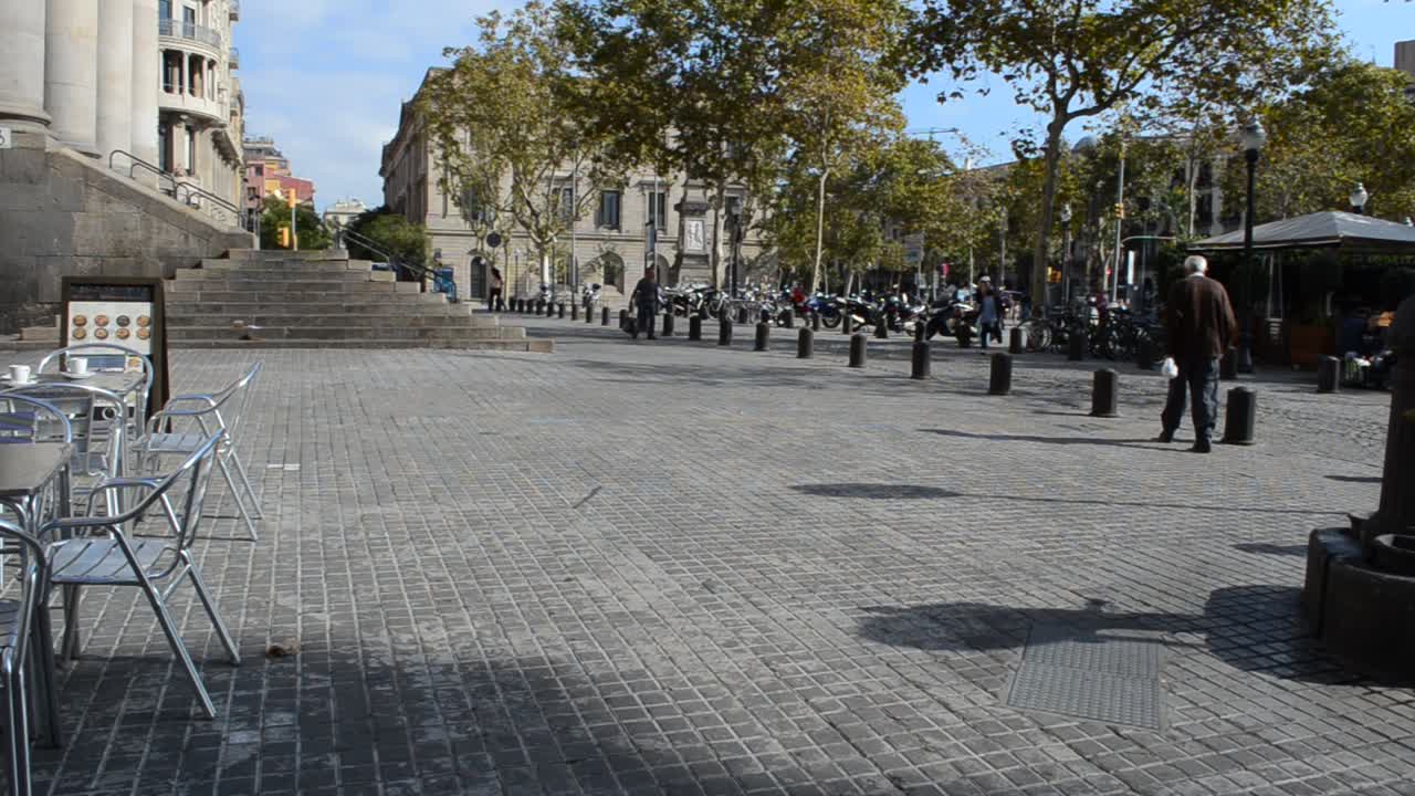 In de straten van Barcelona. Spanje