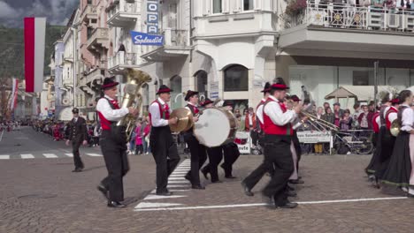 brass band moelten at the annual grape festival, meran - merano, south tyrol, italy (part 2 of 2)
