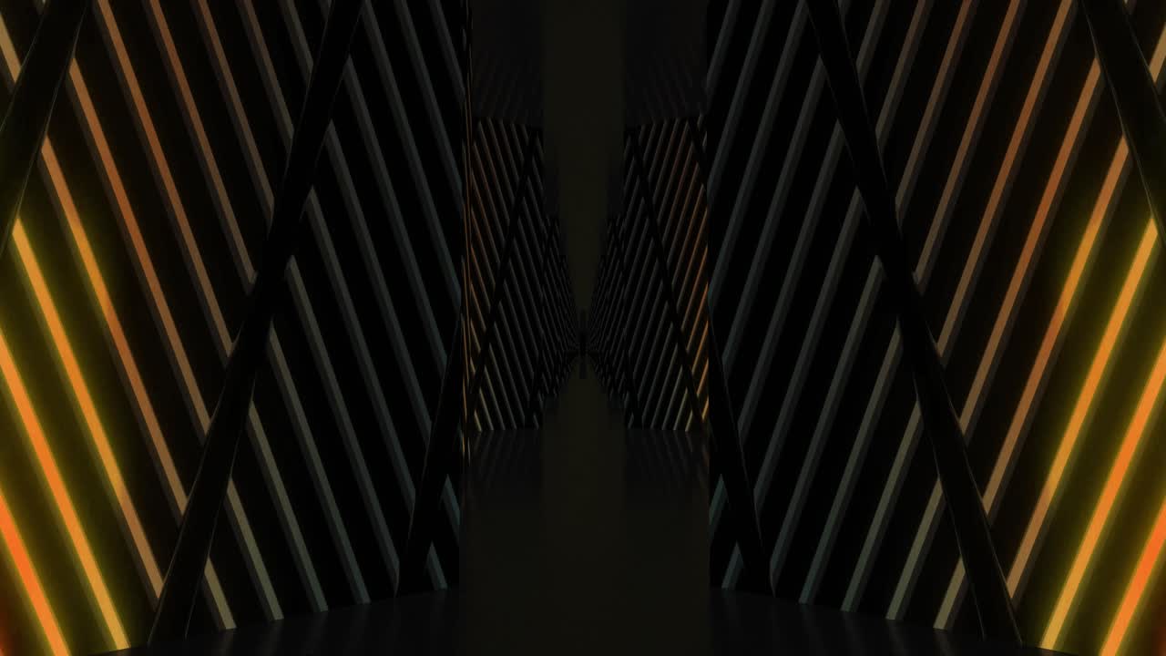 Koridor Terowongan Neon