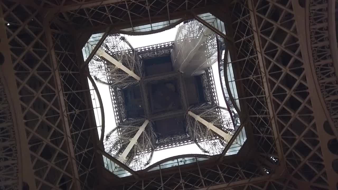 Eiffel Tower from below Paris France