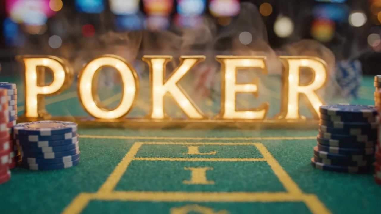 Una serata incantevole al tavolo da poker: esplorando puntate elevate, strategia e la vibrante atmosfera del casinò con fiches colorate e luci brillanti