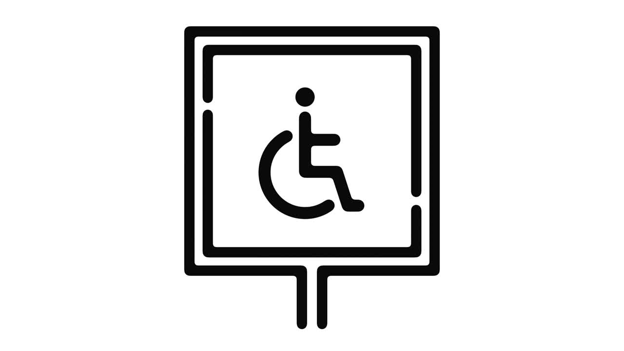 Road Sign Line Motion Graphic