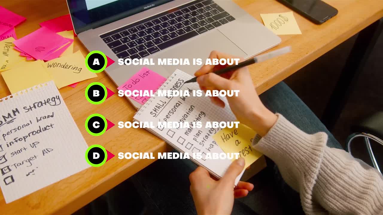 A modern motion graphics template designed for list titles video content