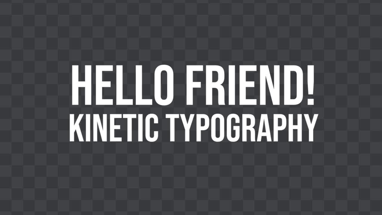 Kinetisk typografi titler 04 Adobe After Effects 2023 Opløsning 3840×2160