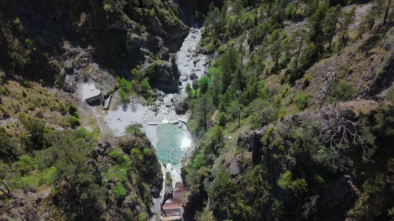 hidden lake in the mountains in austria