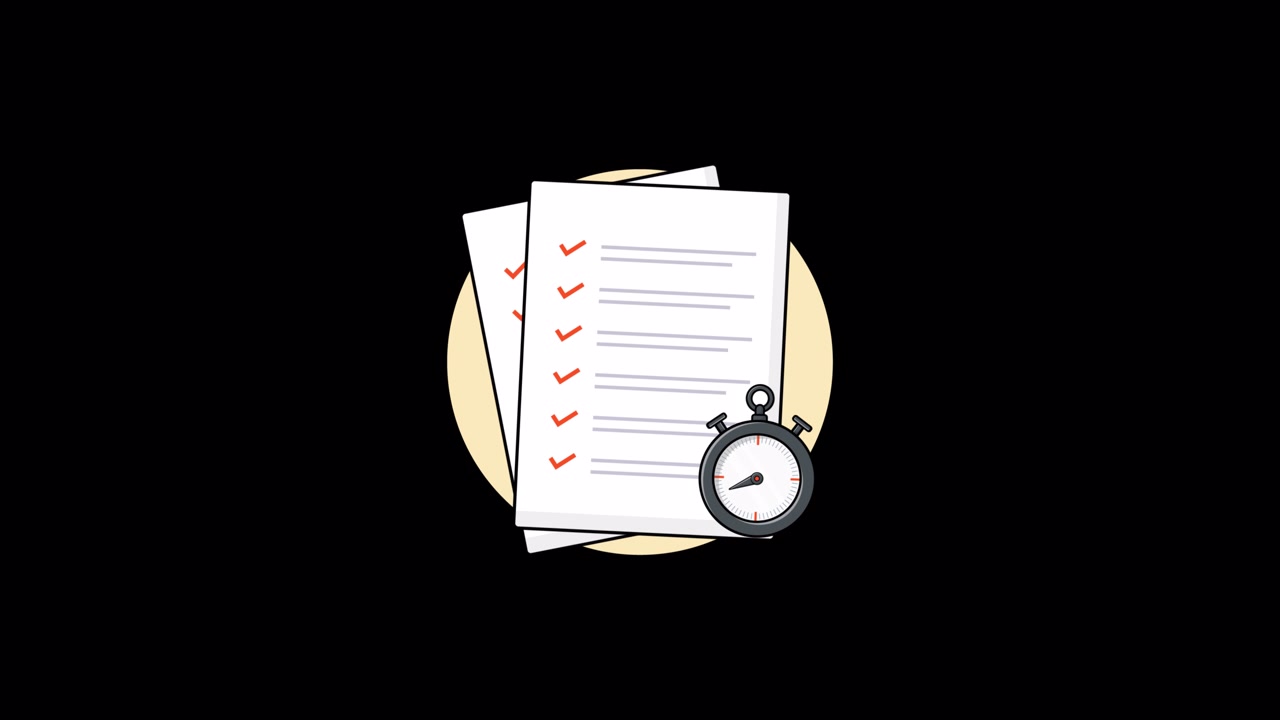 Checklist animata con cronometro per la gestione delle attività