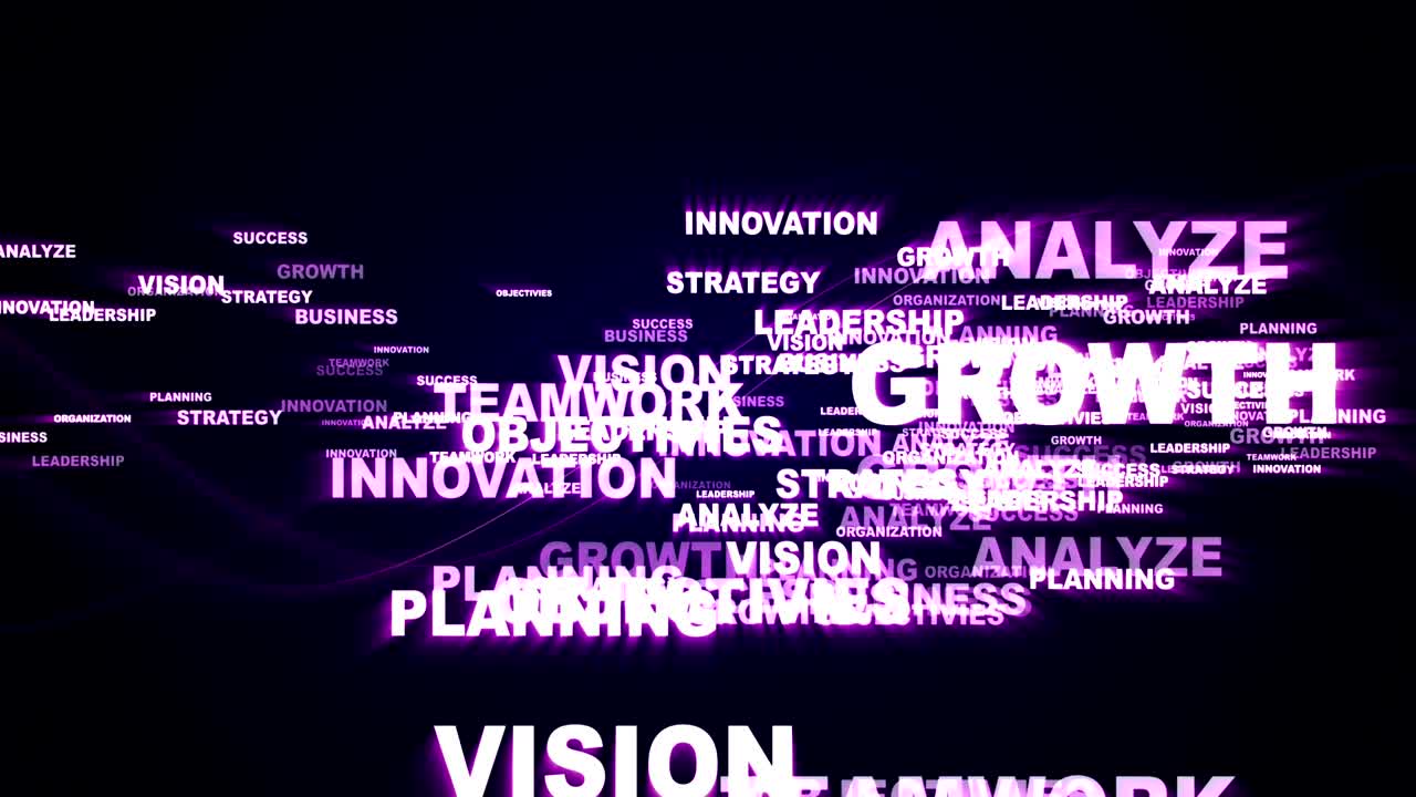 BUSINESS Keywords, Rendering, Animation, Background, Loop