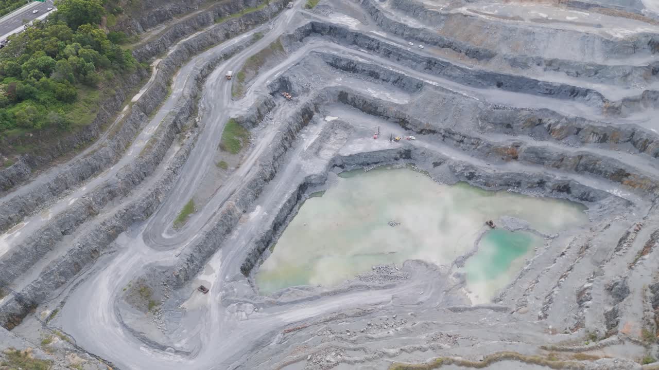 Aerial View of Quarry Operations