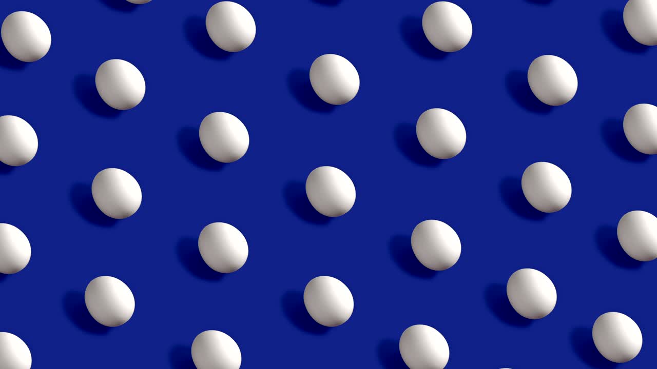 하 부활절 달이 네이비 블루 배경에 매이지 않는 루프로 줄줄이 회전하고 있습니다.