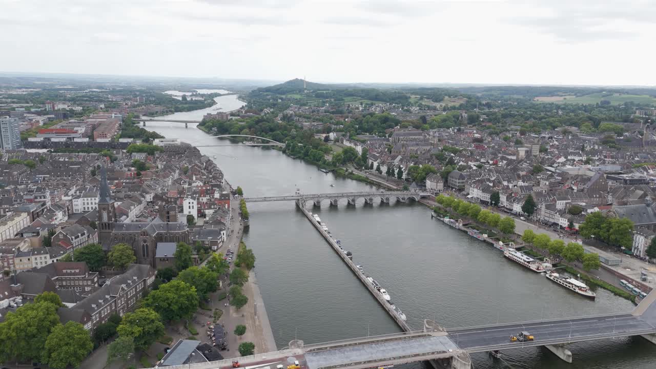 Aerial View of Maastricht, Netherlands