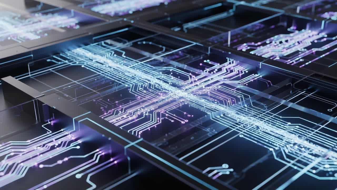 A Glimpse into Advanced Circuitry: Exploring the Intricate Patterns of Modern Technology through Electrifying Digital Connections