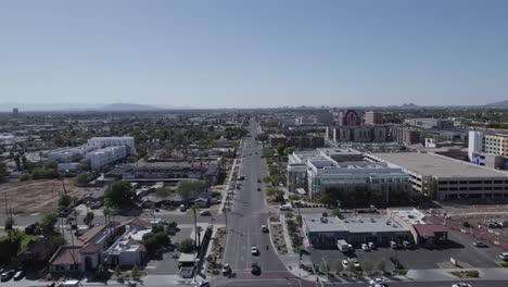 vista aérea del templo lds mormón en mesa, arizona.