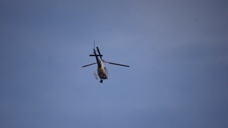 news helicopter circles over scene