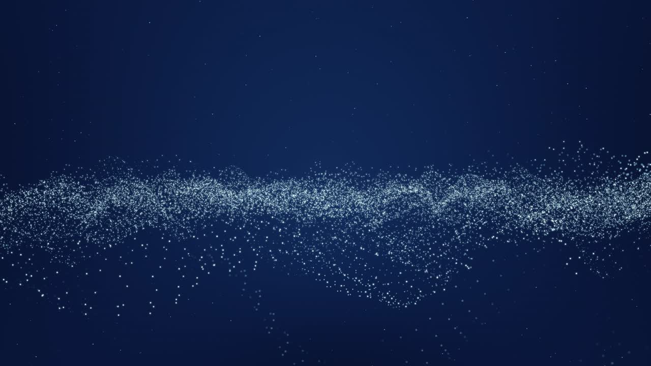 4k wave particle wireframe tunnel dark grid background light effect digital technology connection