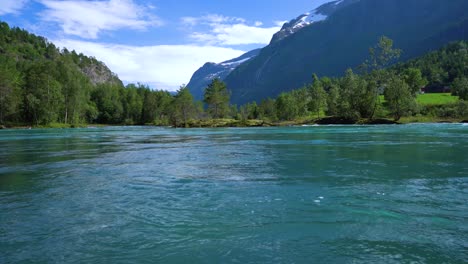 lovatnet lake beautiful nature norway.