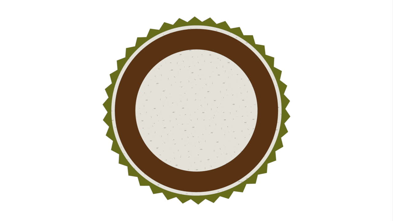 diseño de insignia ovalada de época