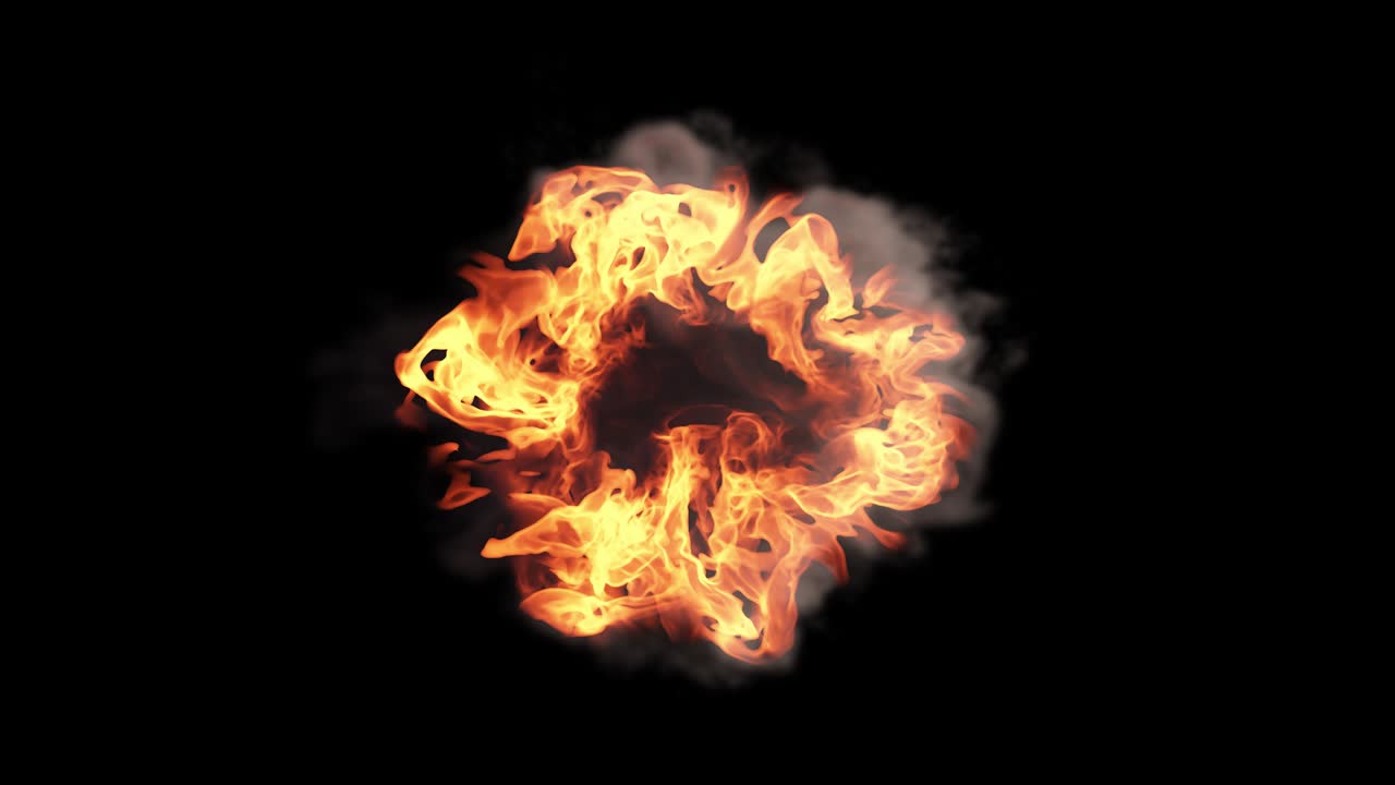 anillo de fuego 3d render
