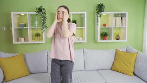 Young-asian-woman-fainting-at-home.