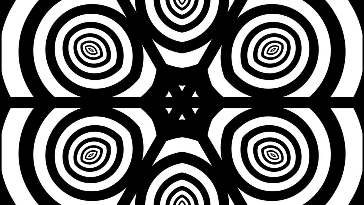 el fondo espiral hipnótico. negro y blanco.