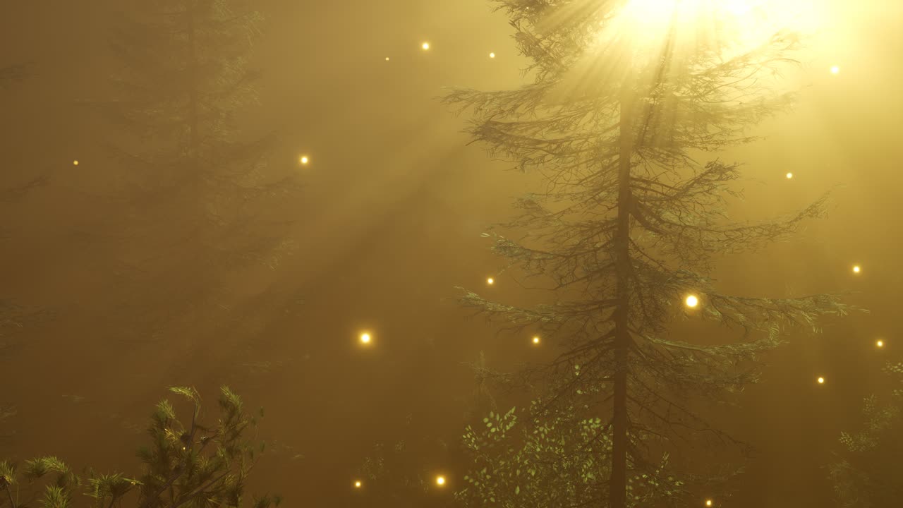 Magical Forest with Sparkles