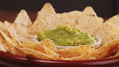 tortilla chips with guacamole