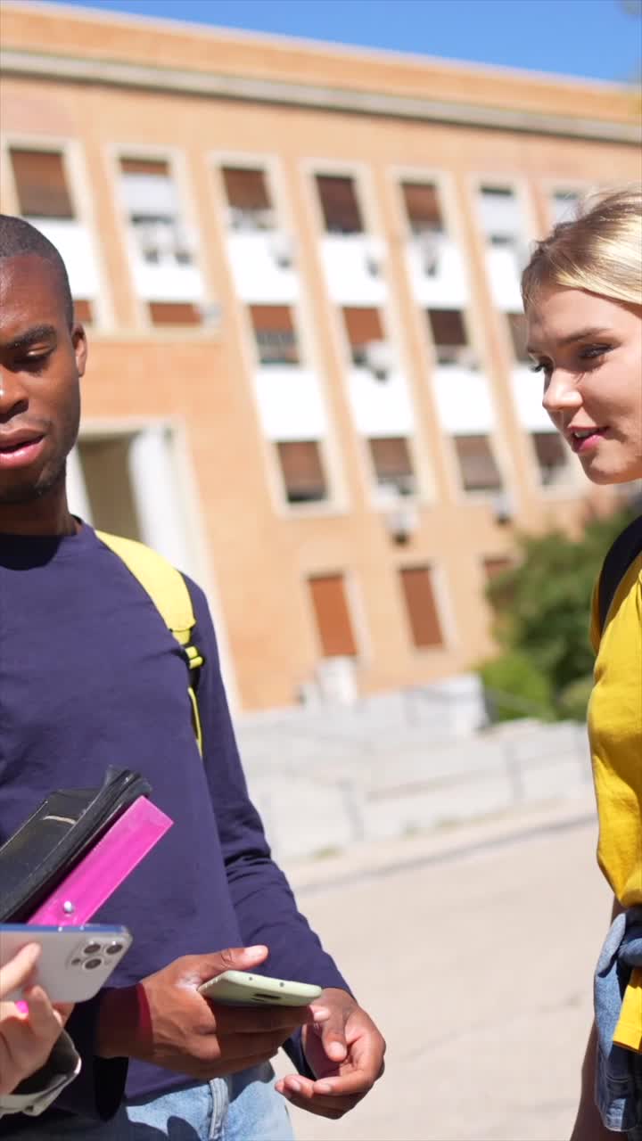 Group of College Students on Campus