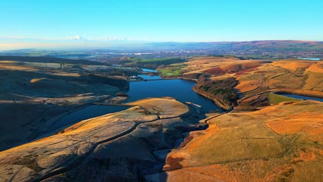 Imágenes-Aéreas-De-Saddleworth-Moor,-Inglaterra.