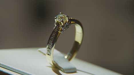 close up of a beautiful diamond ring