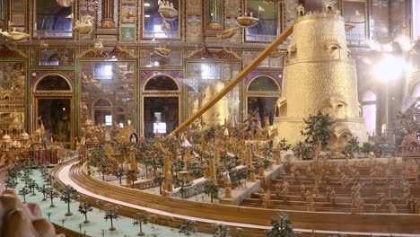 miniature-of-heaven-the-holy-golden-city-from-different-angle-video-is-taken-at-Soni-Ji-Ki-Nasiya-Jain-Temple,-Ajmer,-Rajasthan,-India-on-Aug-19-2023