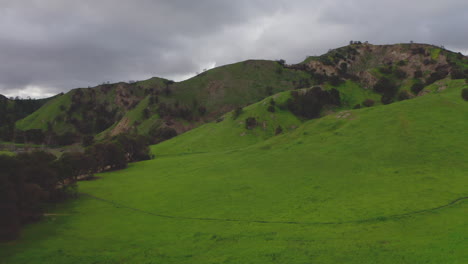 serene green hills under a cloudy sky