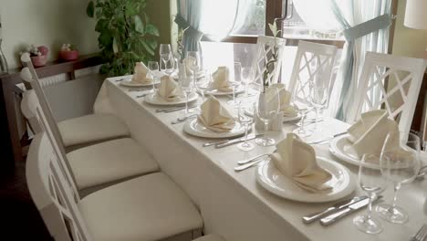 beautifully set table for a special occasion