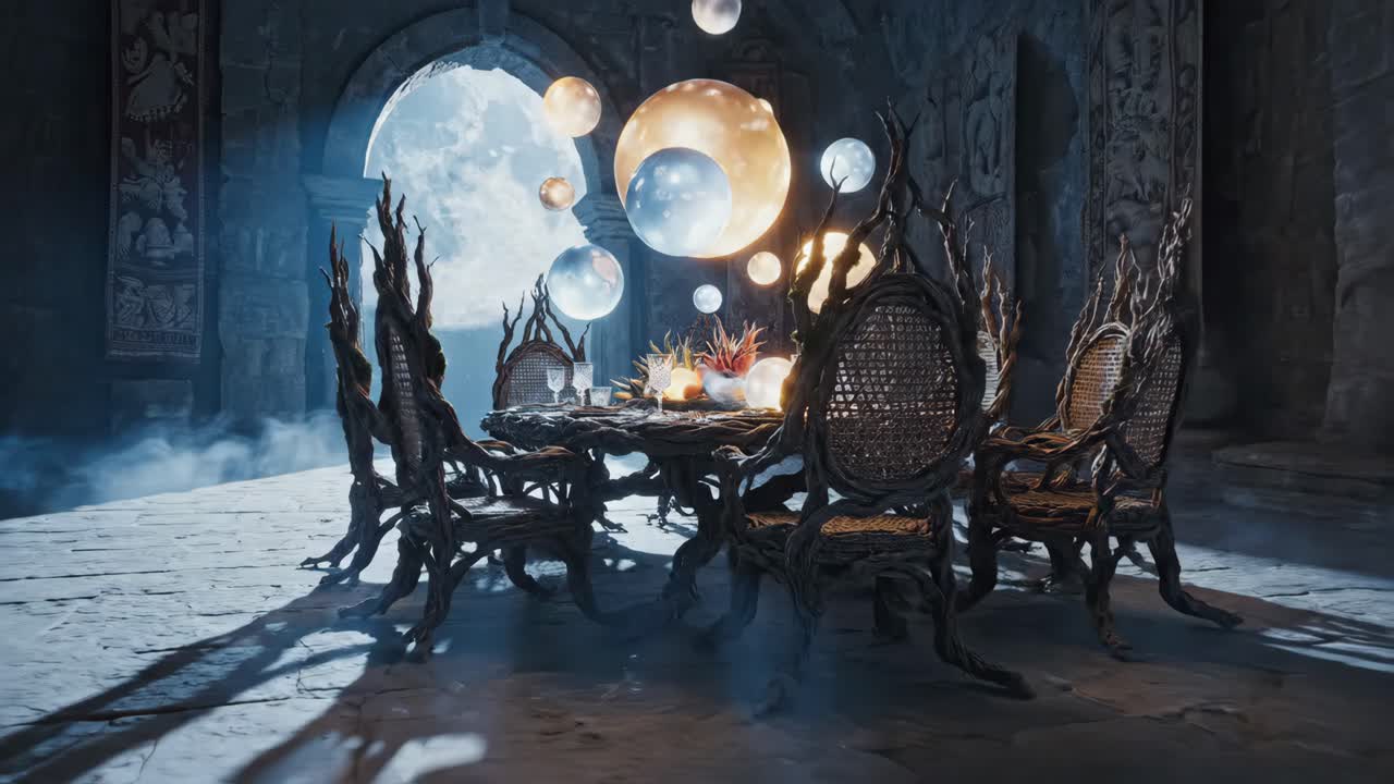 Magical Fantasy Dining Table Setting