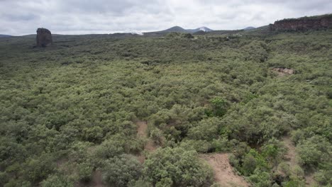 Pollution-close-to-a-natural-area-in-Hell's-Gate,-Tanzania