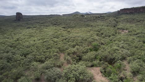 contaminación cerca de un área natural en hell&#39;s gate, tanzania