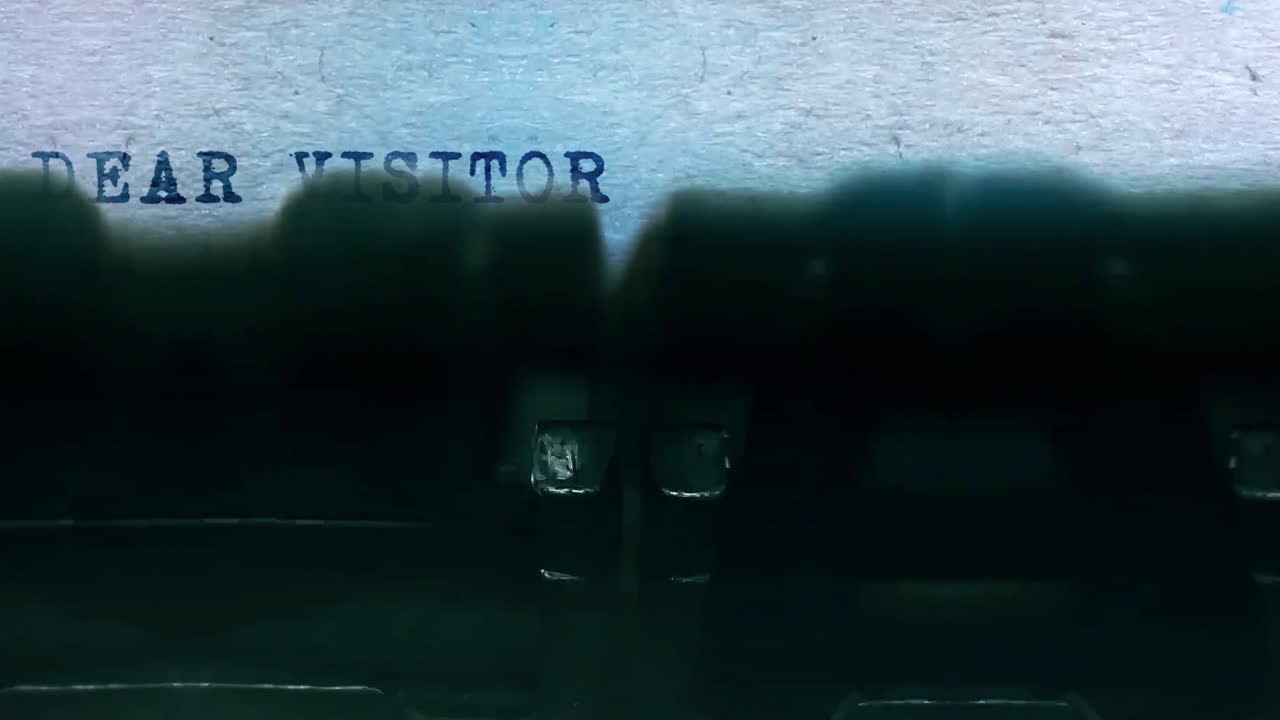 Vintage Typewriter with Typed Words