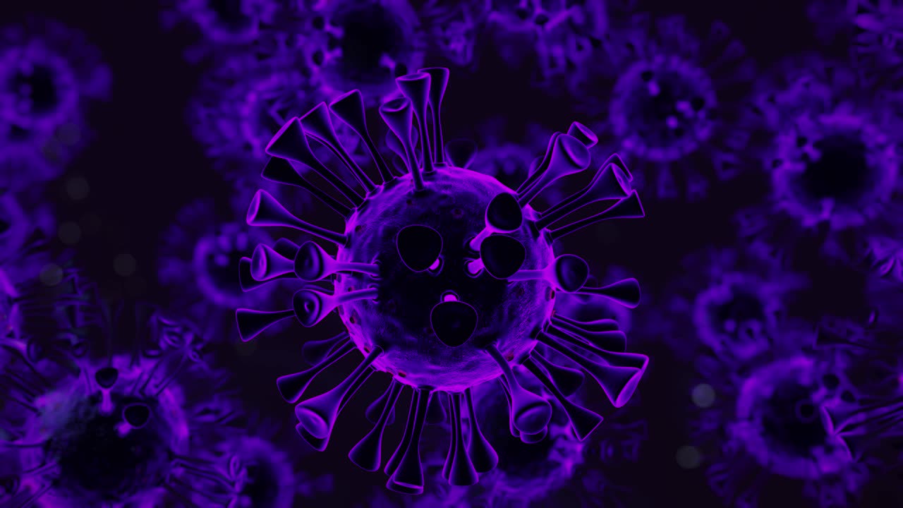 impresionante animación en 3d - el virus de la corona