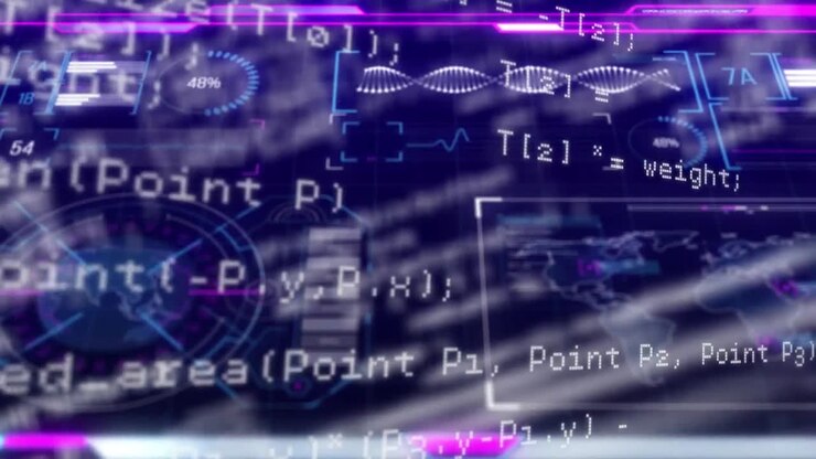 Animation of data processing on interface